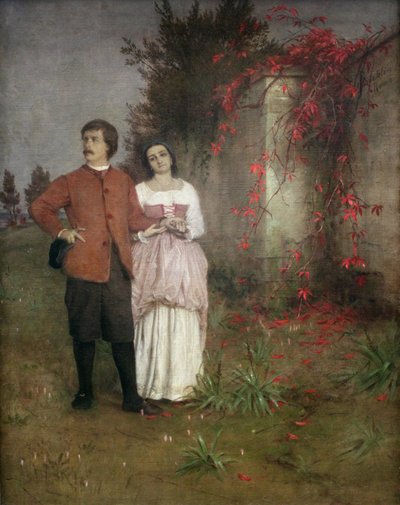 Der Künstler und seine Frau von Arnold Böcklin